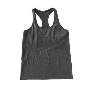 Lululemon Women's Swiftly Tech Racerback Heathered Black Size 10 Stretch